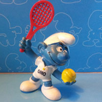 omo promo smurf tennis player