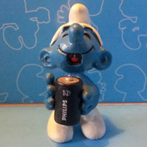 philips promo smurf battery